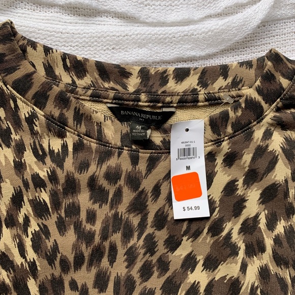 NWT Banana Republic Animal Print Sweater - Picture 5 of 8